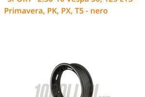 Cerchio tubeless vespa FaItalia 2.50 10 neri sport