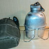 Borraccia ex dotazione EI completa di gavettino