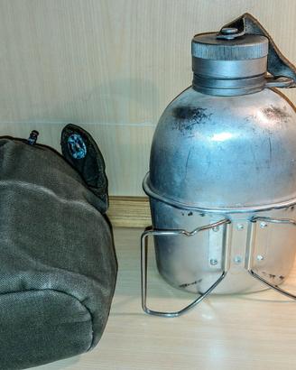 Borraccia ex dotazione EI completa di gavettino