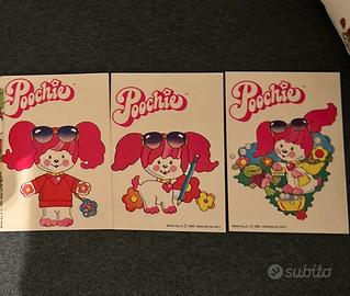 Poochie n. 3 adesivi anni 80 Mattel