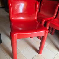 6 sedie vintage kartell x carlo bartoli