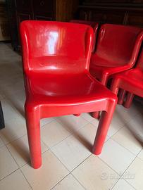 6 sedie vintage kartell x carlo bartoli