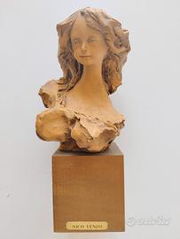 Nico Venzo Scultura in terracotta h cm 23