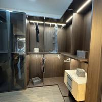 CABINA ARMADIO CON LED E VETRI FUME