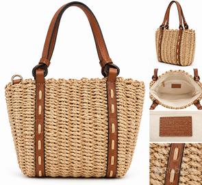 🌾 Borsa in paglia intrecciata CRISTOS Accessories