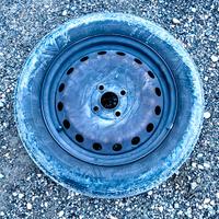 Cerchi 4 originali in ferro grande punto