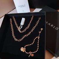 Marlù parure Collana + Bracciale color oro rosa