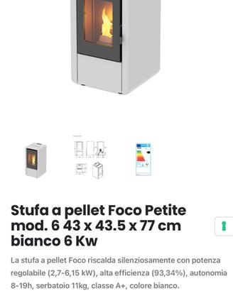 Stufa a Pellet 6 Kw