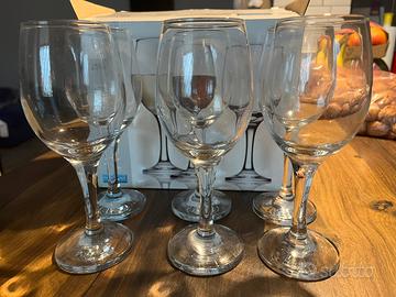 Set 6 calici in vetro 251 cc