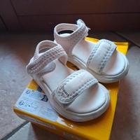 Sandali sportivi beige e rosa bambina numero 24 