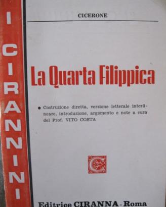 La quarta filippica di Cicerone