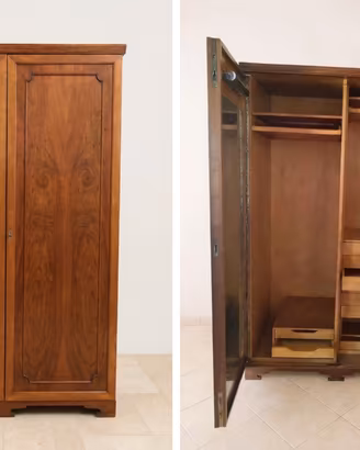 Armadio 2 ante legno massello primi 900 Infernetto