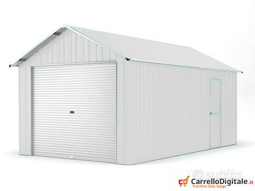 Capanno container box 360x762cm serranda bianco