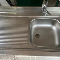 Mobiletto cucina, con vasca,miscelatore,lavandino