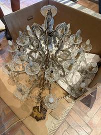 Lampadario antico vetro di murano