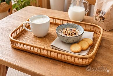 Vassoio Colazione in Bamboo Design Nordico