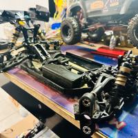 RC 1/8 buggy WRC Sbxe.2 telaio+ricambi vari