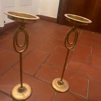 Caldelabri in metallo dorato