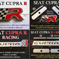 SEAT CUPRA R Stemma Logo ANTERIORE POSTERIORE new