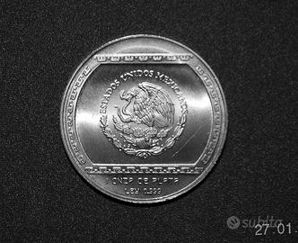 1 oncia argento 999 Messico 5 nuovi pesos, 1993