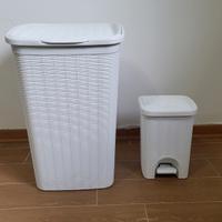 Portabiancheria 50 lt e
Pattumiera da bagno 6lt