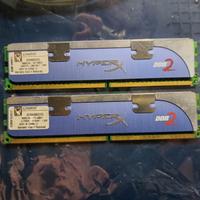 Kit RAM Kingston HyperX DDR2 2x2GB KHX6400D2