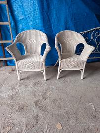  COPPIA POLTRONE VIMINI