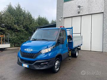 Iveco Daily 35-140 Ribaltabile + Gru HC38 NUOVA