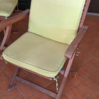 Set di 4 Sedie da Giardino in legno