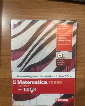 Libro matematica rosso