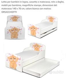 Letto  Leomark in legno, per bambini 