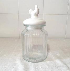 Barattolo Vintage portaspezie cibo in vetro Nordic