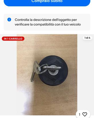 tappo serbatoio Alfa Romeo Giulietta 