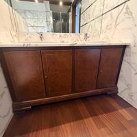 Mobile Bagno Vintage in Legno e Marmo