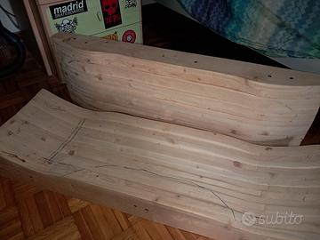 Stampo in legno per skateboard - skateboard mold