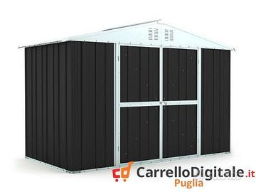 Box giardino lamiera zincata 327x155 nero