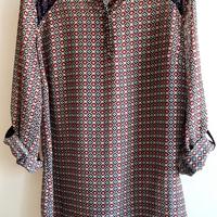 Blusa lunga a fantasia taglia 48