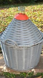 Damigiana vetro 54 litri con cesto