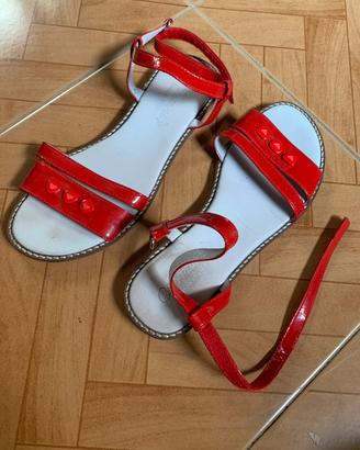 Sandali Armani rossi nr 36