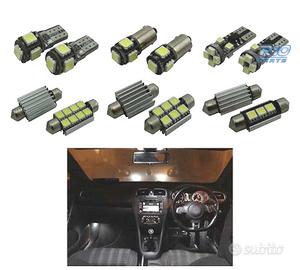 KIT 16 LAMPADE LED INTERNE PER VOLKSWAGEN VW GOLF 