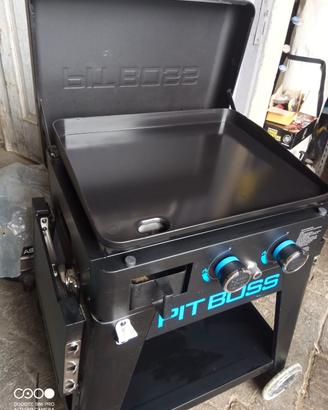 BARBECUE/PIASTRA DUE FUOCHI PIT-BOSS