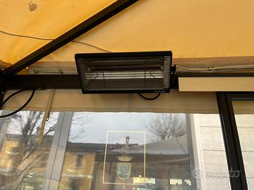 Gazebo 5 metri x 2 metri  in lega vetro e PVC