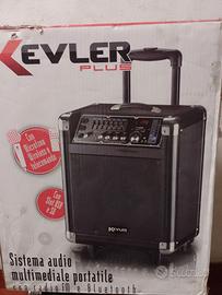 Karaoke kevler sistema audio portatile