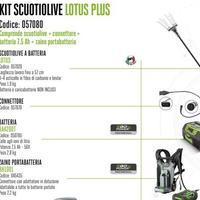 Kit EGO abbattolive scuotatore Lotus Plus