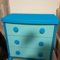 Cassettiera azzurra bambini Ikea