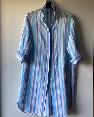 Vestito a righe 100% lino - Allegra Brook