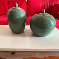 Vasi in ceramica verdi