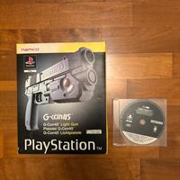 PlayStation 1 Pistola Namco G-Con + Point Blank 3