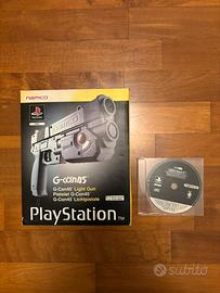 PlayStation 1 Pistola Namco G-Con + Point Blank 3