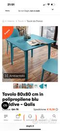 Tavolo in Polipropilene